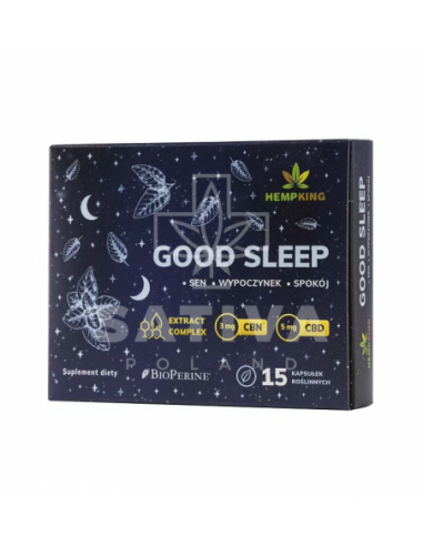 Kapsułki na sen Good Sleep - 5mg CBD,...